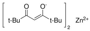 Bis(2,2,6,6-tetramethyl-3,5-heptanedionato)zinc(II) - CAS:14363-14-5 - 2,2,6,6-Tetramethyl-3,5-heptanedione zinc derivative, Zinc tetramethylheptanedionato, Zinc, bis(2, 2, 6, 6-tetramethyl-3, 5-heptanedionato)-, ZN(TMHD)2
